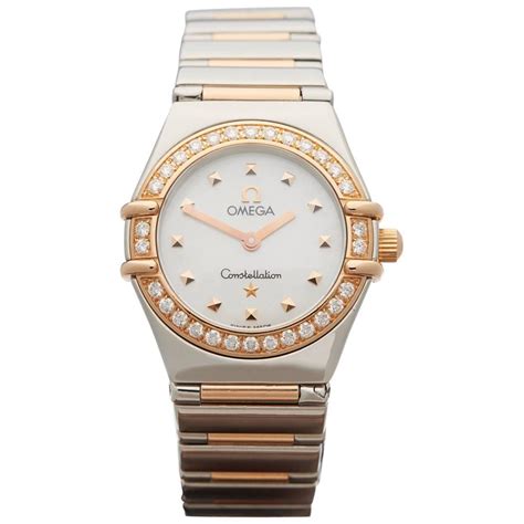 omega women's diamond watch|ladies omega constellation diamond watch.